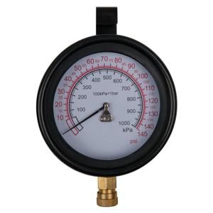 KS Tools 150.2326 Manometer Ø 100,0 mm, 0 - 10 bar met 1/4 snelkoppeling