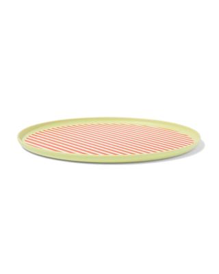 HEMA Bord Ø20cm Bioplastic Strepen (feloranje)