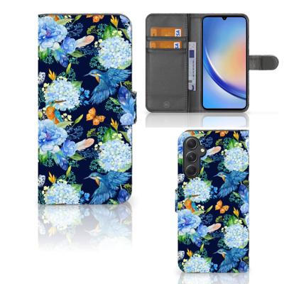 Telefoonhoesje | Met pasjeshouder | voor Samsung Galaxy A24 4G IJsvogel