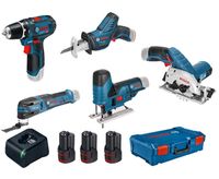 Bosch Blauw 5 TOOLKIT  GSR 12V-15 + GST 12V-70 + GOP 12V-28  + GKS 12V-26 + GSA 12V-14 - 0615A0017C - thumbnail