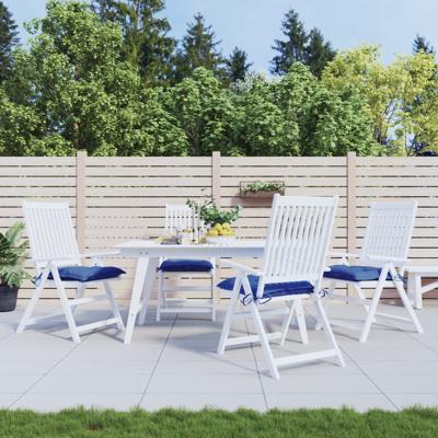 VidaXL Stoelkussens 4 st 40x40x7 cm oxford stof blauw