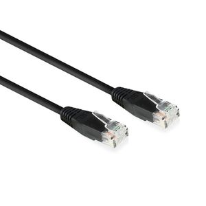 ACT AC4002 Zwarte U/UTP CAT6 Netwerkkabel - 2 meter