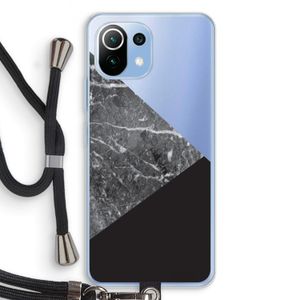 Combinatie marmer: Xiaomi Mi 11 Lite Transparant Hoesje met koord