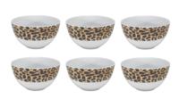 Studio Tavola Kommen Leopard ø 14 cm - 6 stuks - thumbnail