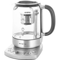 EMERIO WK-122248 Waterkoker Snoerloos, BPA-vrij, Met display Aantal/Volume: 1.7 l Zilver, Zwart - thumbnail