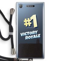 Victory Royale: Sony Xperia XZ1 Transparant Hoesje met koord