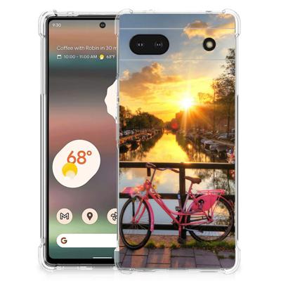 Google Pixel 6A Telefoonhoesje met valbescherming Amsterdamse Grachten Google Pixel 6A Telefoonhoesje met valbescherming Amsterdamse Grachten