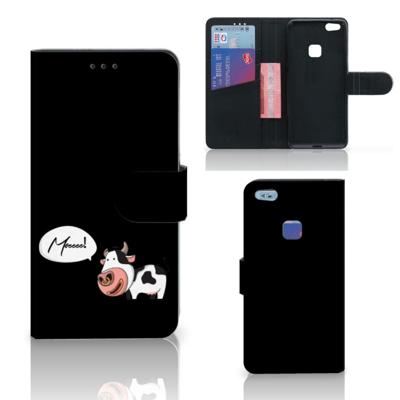 Huawei P10 Lite Leuk Hoesje Cow Huawei P10 Lite Leuk Hoesje Cow