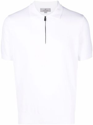Canali polo à col zippé - Blanc
