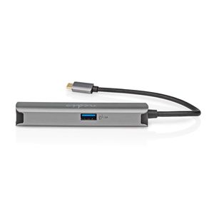 Nedis CCBW64220AT02 notebook dock & poortreplicator USB 3.2 Gen 1 (3.1 Gen 1) Type-C Antraciet