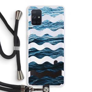 Oceaan: Samsung Galaxy A71 Transparant Hoesje met koord