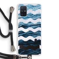 Oceaan: Samsung Galaxy A71 Transparant Hoesje met koord - thumbnail