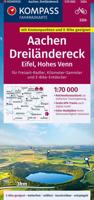 Fietskaart - Fietsknooppuntenkaart 3324 Aachen - Dreiländereck | Kompass