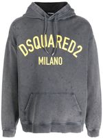 DSQUARED2 hoodie à logo imprimé - Gris - thumbnail