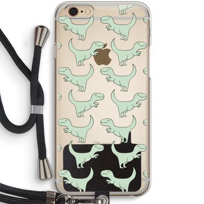 Dinos: iPhone 6 / 6S Transparant Hoesje met koord
