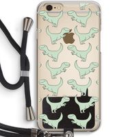 Dinos: iPhone 6 / 6S Transparant Hoesje met koord