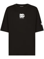 Dolce & Gabbana t-shirt en coton à logo imprimé - Noir