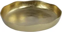 Countryfield schaal metaal emina 39x39x7cm goud Countryfield schaal metaal emina 39x39x7cm goud