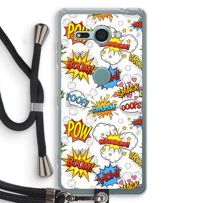 Pow Smack: Sony Xperia XZ2 Compact Transparant Hoesje met koord