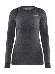 Craft Core Wool merino lange mouw ondershirt dames zwart S