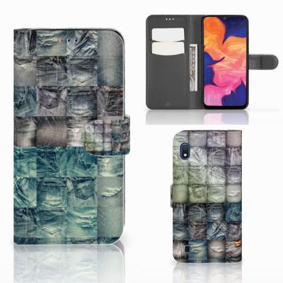 Wallet Case met Pasjes Samsung Galaxy A10 Spijkerbroeken