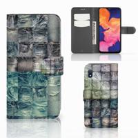 Wallet Case met Pasjes Samsung Galaxy A10 Spijkerbroeken