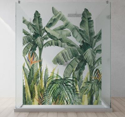 Muursticker kinderkamer elegante tropische bomen