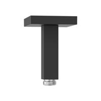 Douchearm Tres Exclusive | 11 cm | Plafond montage | Messing | Vierkant | Zwart mat