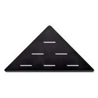 Looox Corner Shelf rvs zwart 30 cm - thumbnail