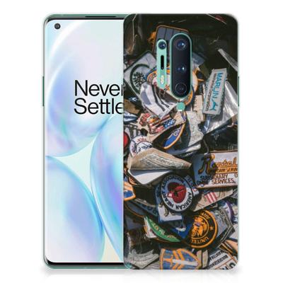 OnePlus 8 Pro | Siliconen hoesje | met foto Badges