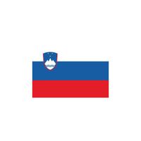 10x Stickertjes Slovenie vlag 10 cm   -