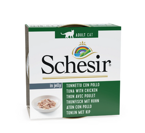 Schesir in Gelei Tonijn/Kip natvoer kat 85gr