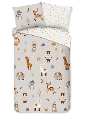 Good Morning Kinderdekbedovertrek "dieren" - Multi - (140x200/220 cm) - Katoen