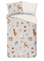 Good Morning Kinderdekbedovertrek "dieren" - Multi - (140x200/220 cm) - Katoen
