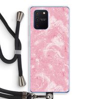Abstract Painting Pink: Samsung Galaxy Note 10 Lite Transparant Hoesje met koord