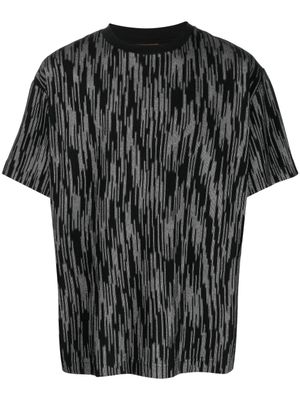 Missoni t-shirt à rayures - Noir