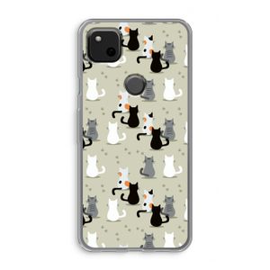 Katten: Google Pixel 4a Transparant Hoesje