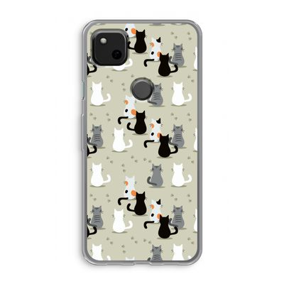 Katten: Google Pixel 4a Transparant Hoesje