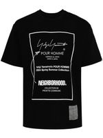 Yohji Yamamoto x Neighborhood t-shirt à logo imprimé - Noir