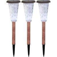 Set van 3 zonnebakens - Canopo - 20 lumen - Beige