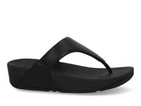 Fit Flop LuLu leather toepost 001 black Zwart maat 40