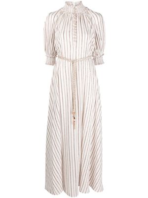 ZIMMERMANN robe Devi à coupe longue - Blanc
