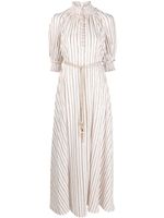 ZIMMERMANN robe Devi à coupe longue - Blanc