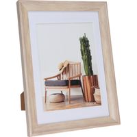 Kunststof fotolijst hout look geschikt voor een foto van 15 x 20 cm
