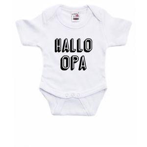 Hallo opa cadeau baby rompertje wit jongen/meisje