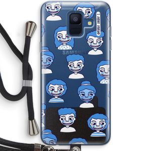 Gezichtjes: Samsung Galaxy A6 (2018) Transparant Hoesje met koord