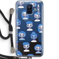 Gezichtjes: Samsung Galaxy A6 (2018) Transparant Hoesje met koord
