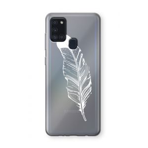 Pluim: Samsung Galaxy A21s Transparant Hoesje