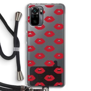Lips: Xiaomi Redmi Note 10 Pro Transparant Hoesje met koord