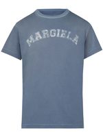 Maison Margiela t-shirt en jersey à logo imprimé - Bleu